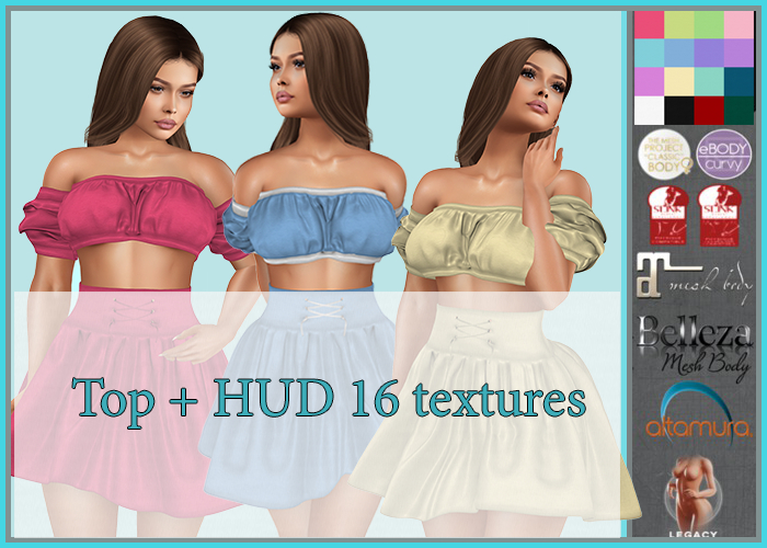 Elayne - top  (16 textures)