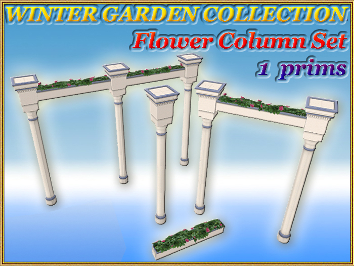 WINTER GARDEN COLLECTION Flower Column Set
