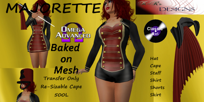 Majorette Black/Red