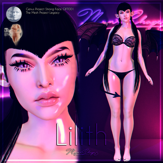 Genus Project Strong Face GIFT001 bento - Lilith shape (Add)
