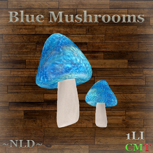 ~NLD~ Blue Mushroom Set (UNPACK)