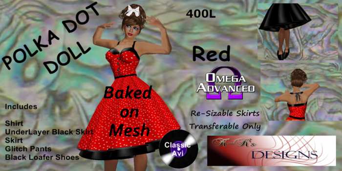 Polka Dot Doll Red