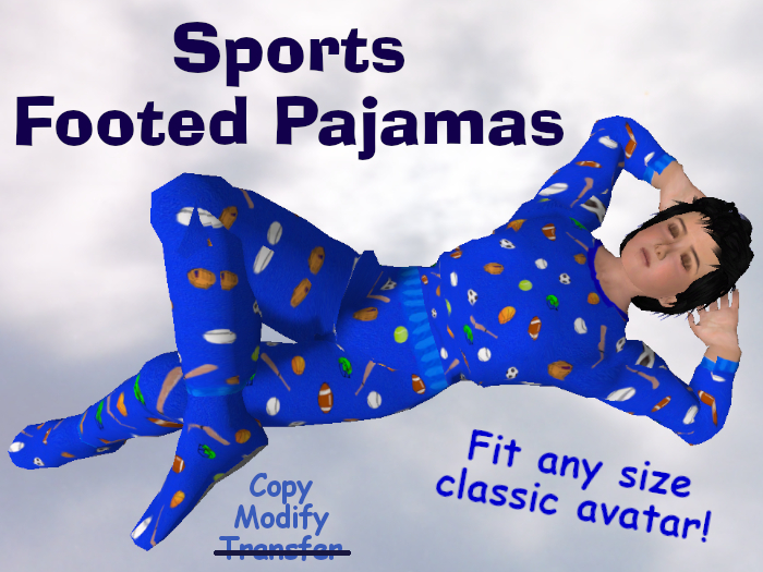 *Timeless PJs* Sports Pajamas (blue)
