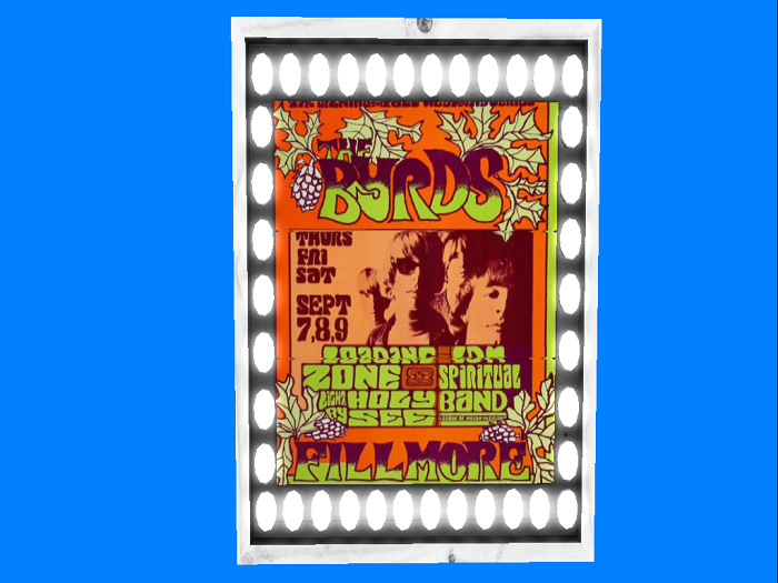 Lighted Concert poster-The Birds