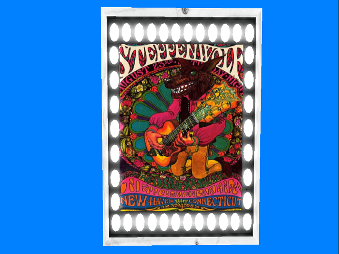 Lighted Concert poster-Steppenwolf