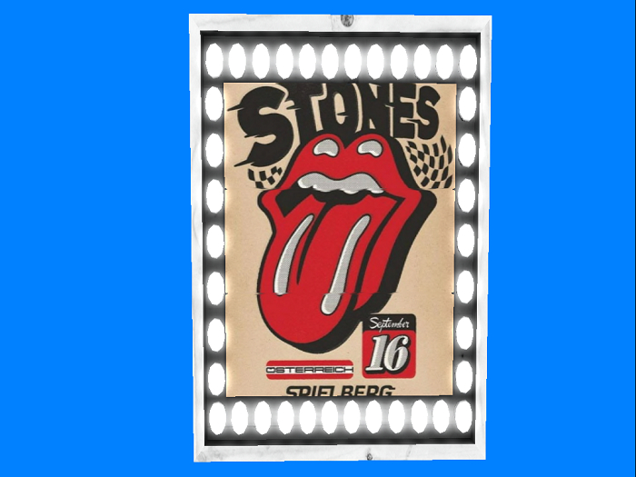 Lighted Concert poster-Rolling Stones