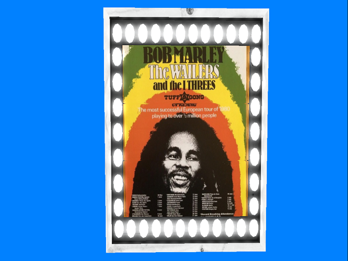 Lighted Concert poster-Bob Marley