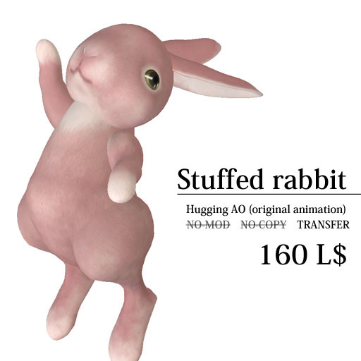 =Feather=Stuffed Rabbit Type-B(Pink)