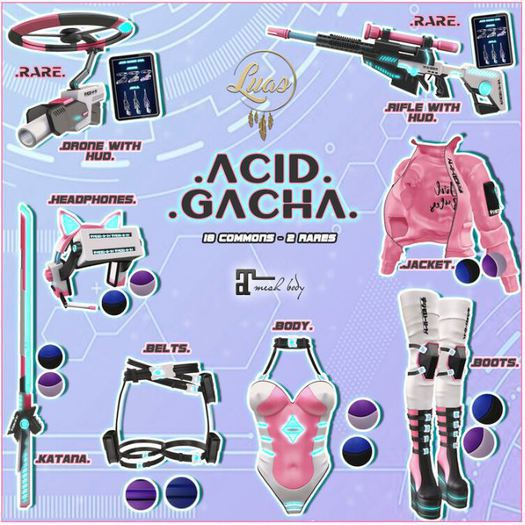 Luas Acid Body Blue & Black