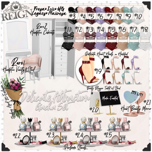 REIGN.- DELICATES - ELLIE SET - (LEGACY) RED #15