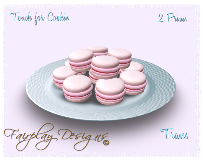 ~Pink French Macarons with a Rasberry Filling Platter~