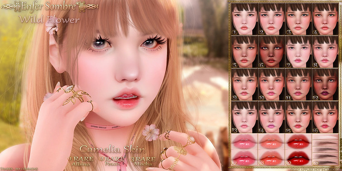 (Enfer Sombre*) Genus Skin BoM - Peach - Camelia RARE