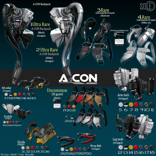 Common 34 :::SOLE::: A-CON Grab (Blue) (Unrigged)