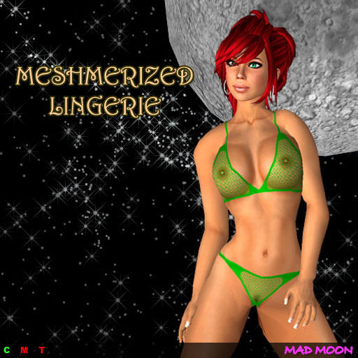 *MM* Meshmerized Lingerie Green