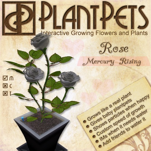 PlantPet Seed [Rose *Mercury Rising*]Version Update 05/2019