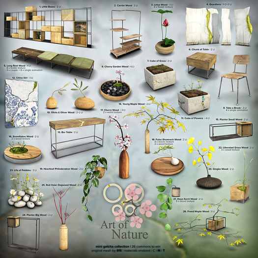 09_8f8 - Art of Nature - Cherry Garden WOOD Box