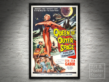 Queen Of Outer Space | Classic Movie Poster | Plain Mesh Frame with 6 texture options