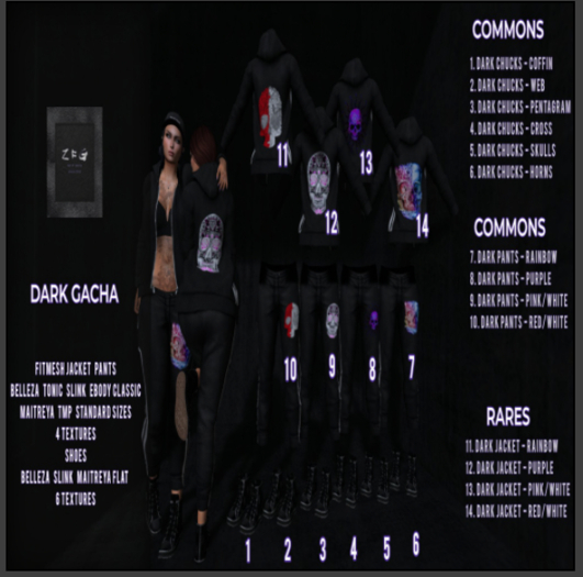 {zfg} Dark jacket rainbow (rare)