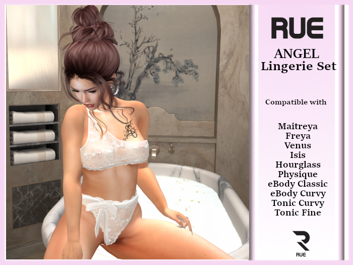 :: RUE :: Angel Lingerie Set - White