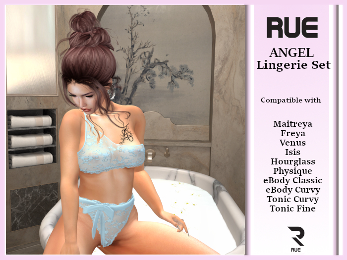 :: RUE :: Angel Lingerie Set - Blue