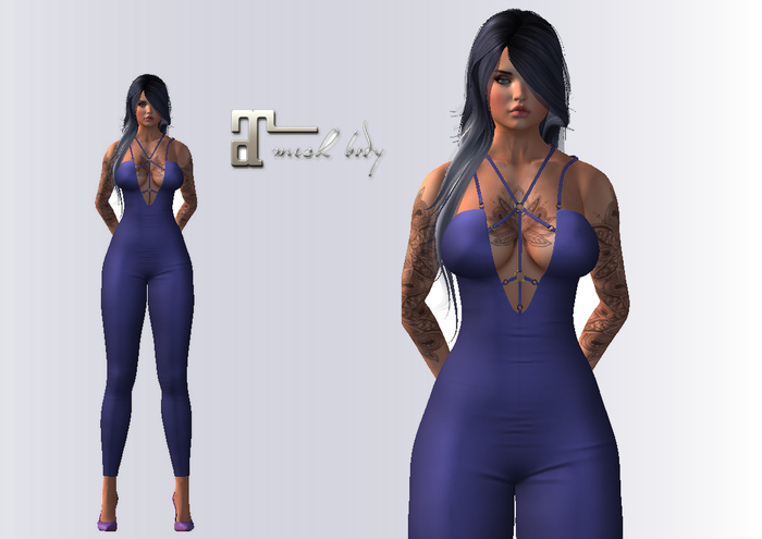 Harness Jumpsuit  purple Lara