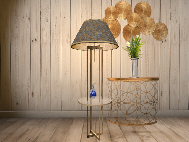 Adl Side Table Lamp brass 3