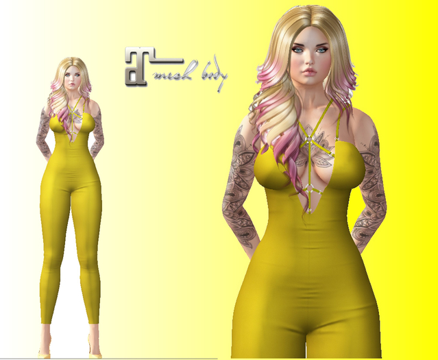 Harness Jumpsuit Yellow Lara