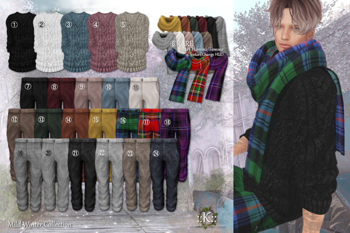 23 ::K:: MWC Roll-Up Pants Homme(Gianni)