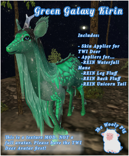 [WP] TWI Deer Green Galaxy Kirin