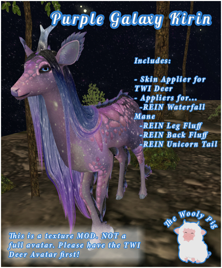 [WP] TWI Deer Purple Galaxy Kirin