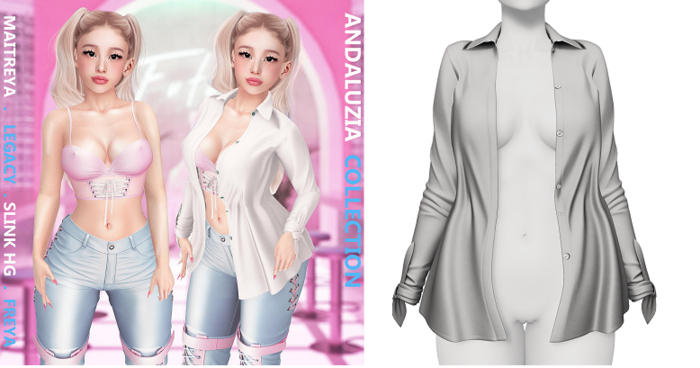 Rebelpill - Andaluzia Collection Shirt Light Grey