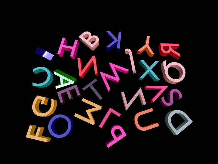 A,B,C LETTERS  MESH NEON 