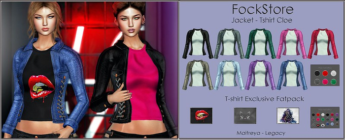 ::FockStore:: Jacket / T-shirt Cloe  Red ADD