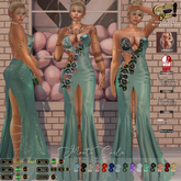 Son!a-Edge MonteCarlo Fitted mesh Formal Dress Ice
