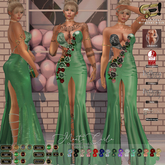 Son!a-Edge MonteCarlo Fitted mesh Formal Dress Mint
