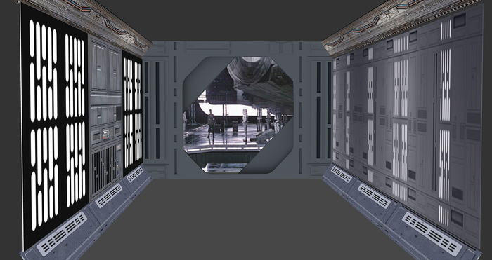 Battle Station Corridor Backdrop(Boxed)