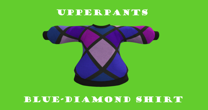 Upperpants Blue-Diamond Shirt