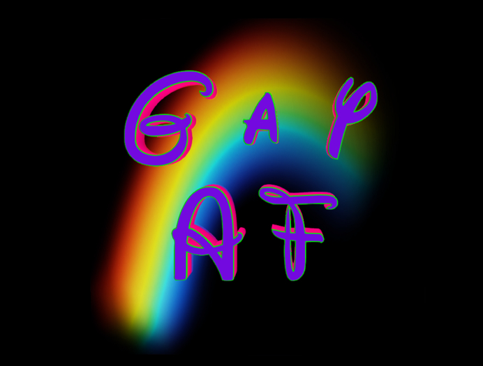 GAY AF  sign