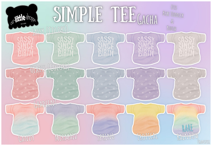 { our.little.shoppe } Simple Tee (Hearts-Mint) B