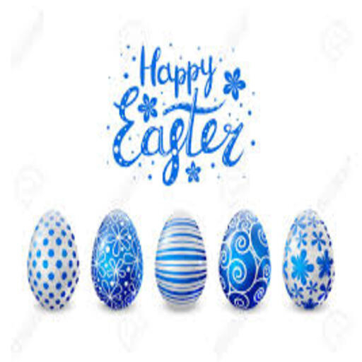 Huevo de Pascua (Azul Brillante)