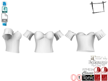Dae Obj FBX For Strapless Off Shoulder Ruffled Short Sleeves Top Slink, Maitreya, Belleza, Tonic
