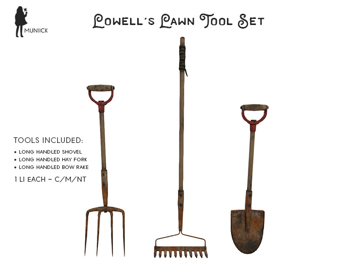 Muniick Lowell's Long Handled Yard Tools