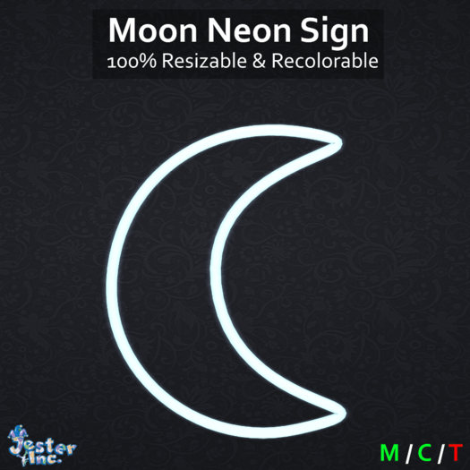 [Jester Inc.] Moon Neon Sign! - Add to Unpack
