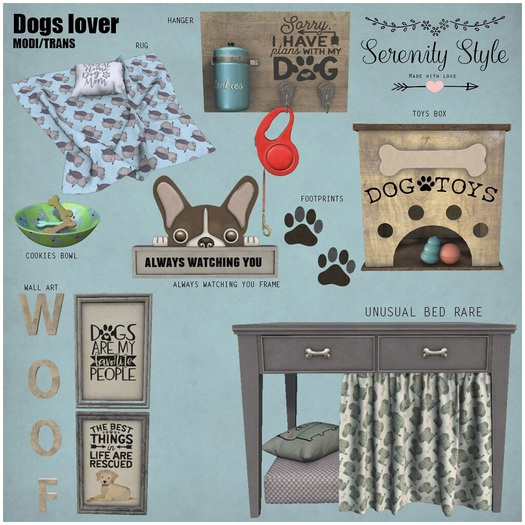 Serenity Style Dogs Lover Gacha: Full Set inc RARE