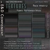 [FPW012] 6 Wool Textures Fabric Textures Scarf Textures Sweater Textures Fabric Textures from E&D ENGINEERING