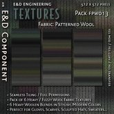 [FPW013] 6 Wool Textures Fabric Textures Scarf Textures Sweater Textures Fabric Textures from E&D ENGINEERING
