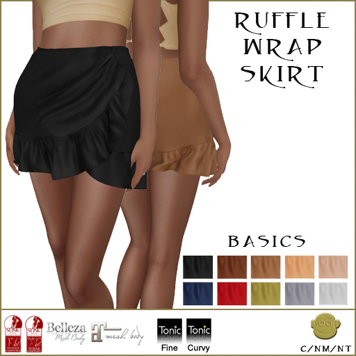 BM Ruffle Wrap Skirt Basics