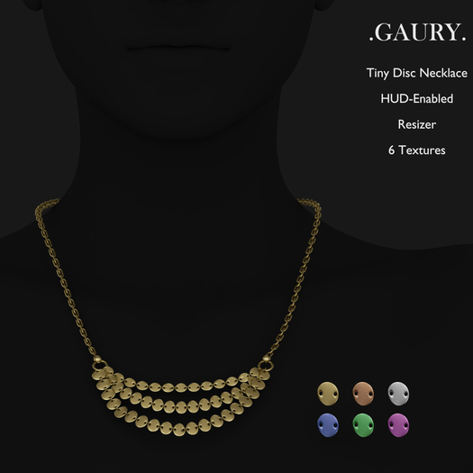 GAURY Tiny Disc Necklace -Fatpack