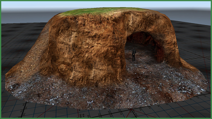 FROG- Hill with cave 002