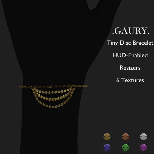 GAURY Tiny Disc Bracelet-Fatpack